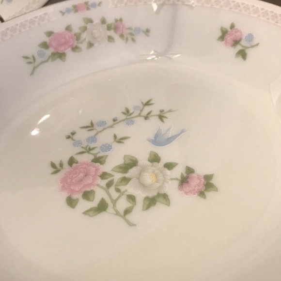 Crown Ming bird of paradise 7 1/2” soup bowl set of 4 euc (a) - Picture 2 of 8